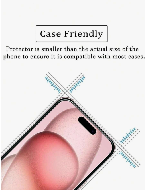 Premium Tempered Glass Screen Protector for iPhone 16, 16 pro, 17, 17 pro – Ultra Clear, Scratch Resistant & Easy Install