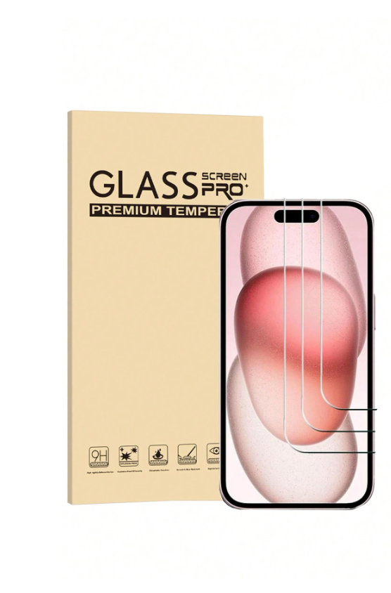 Premium Tempered Glass Screen Protector for iPhone 16, 16 pro, 17, 17 pro – Ultra Clear, Scratch Resistant & Easy Install